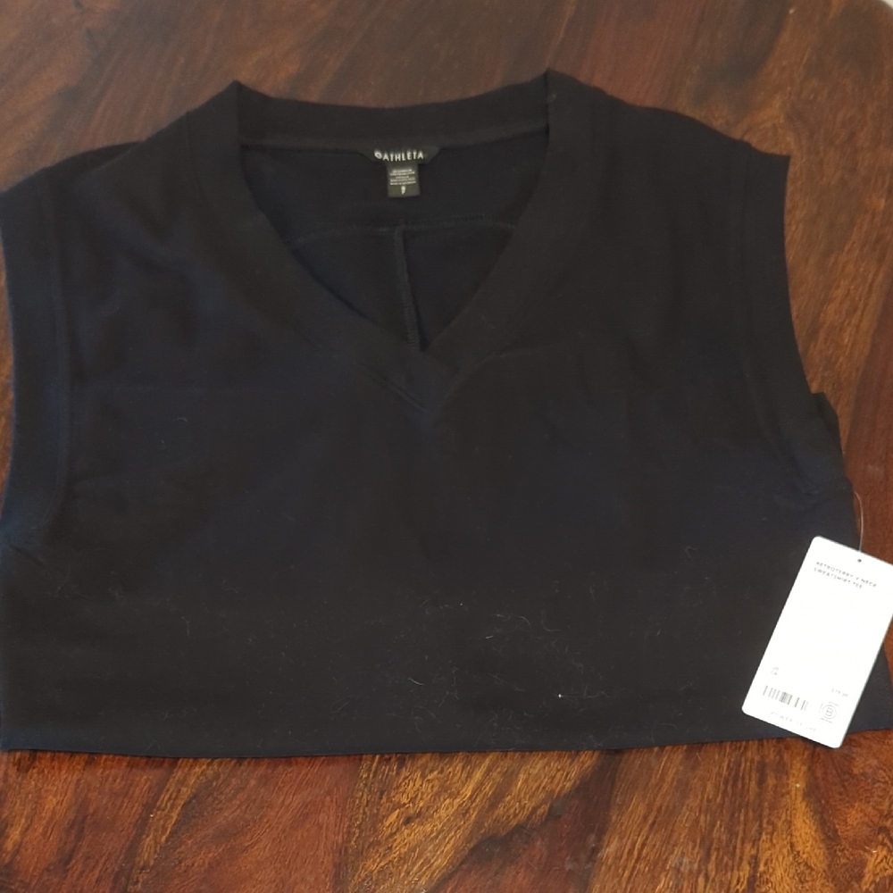 NWT Athleta Retroterry V Neck Sweatshirt Tee